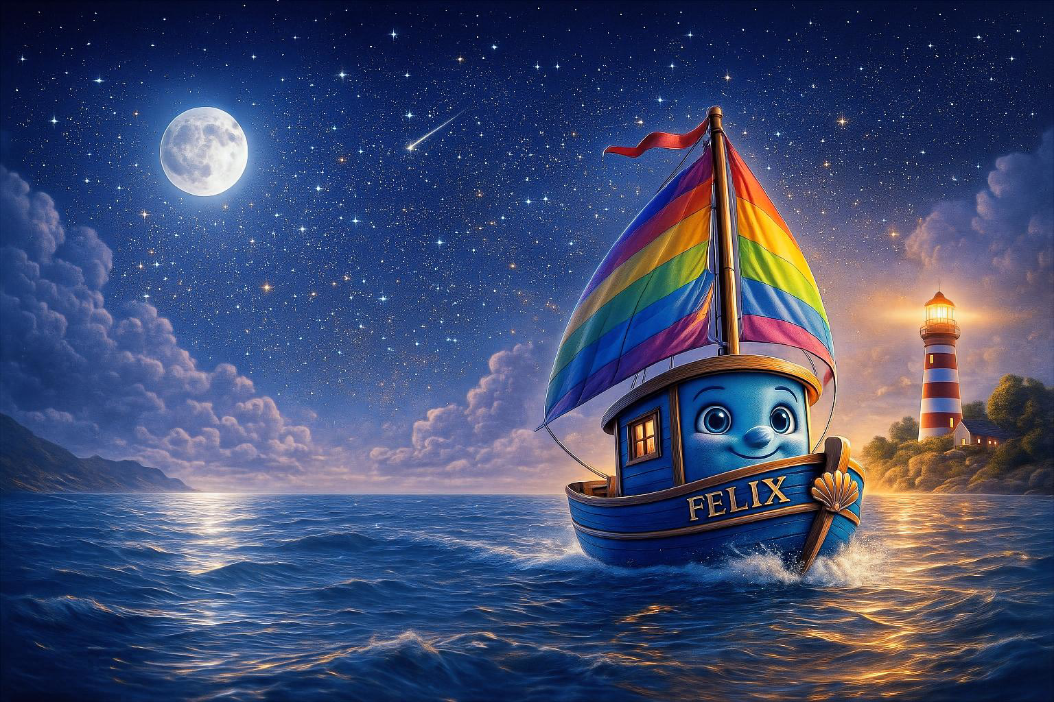 Buchcover: Felix – Das kleine Segelboot – Das Lied des Meeres